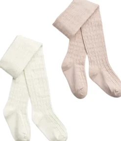 2 par Izzy pointelle strømpebukser