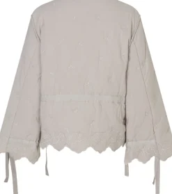 2388 Quilted Cotton, Gathered Tie Jacket