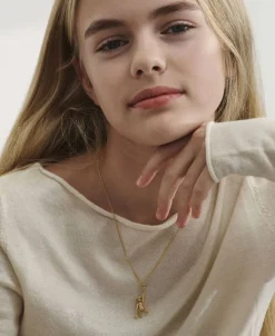 Aben i 18 karat forgyldt sølv uden kæde