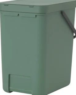 Affaldsspand m/låg sort. kon 25 ltr.