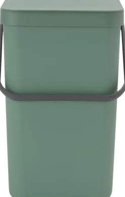 Affaldsspand m/låg sort. kon 25 ltr.