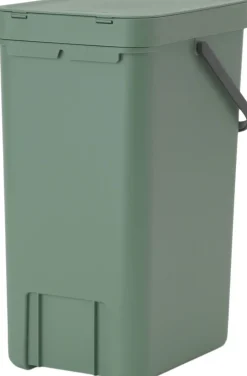 Affaldsspand m/låg sort. kon. 16 lt