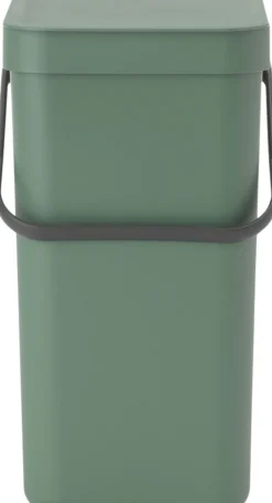 Affaldsspand m/låg sort.kon. 12 ltr