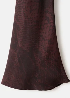 A-line animal-print dress