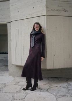 A-line animal-print dress