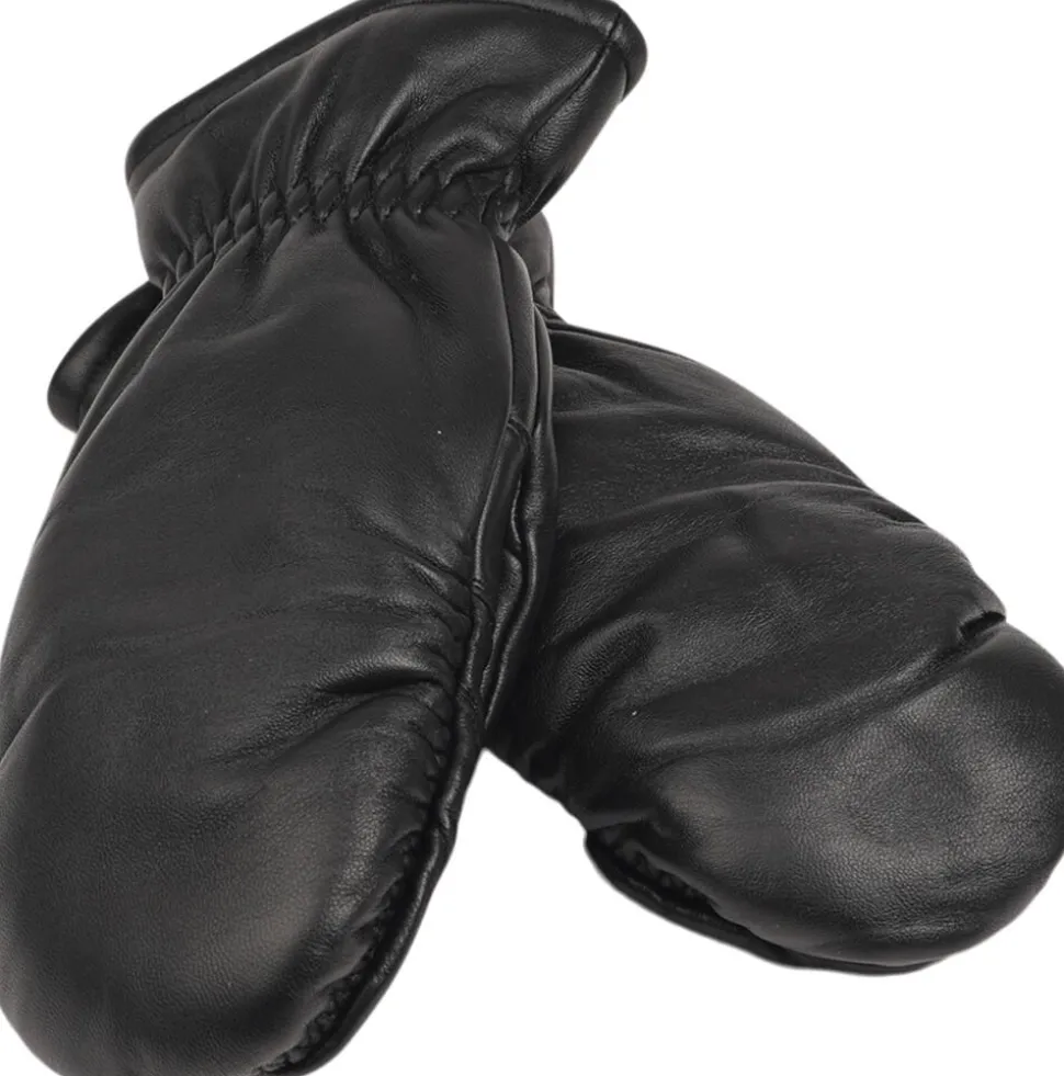 AMALFI - SOFT LEATHER MITTENS W/ TERRY FLEECE LINING