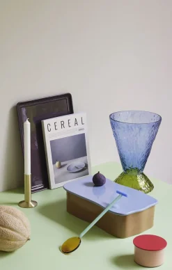 Amare Skrivebordsordner Large Brun/Lyseblå