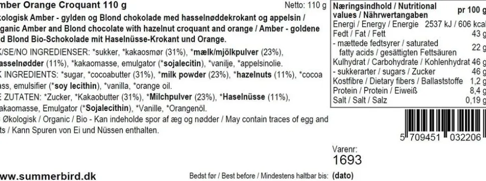 Amber Orange Croquant, 110 g