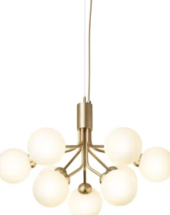 Apiales 9, brushed brass / opal