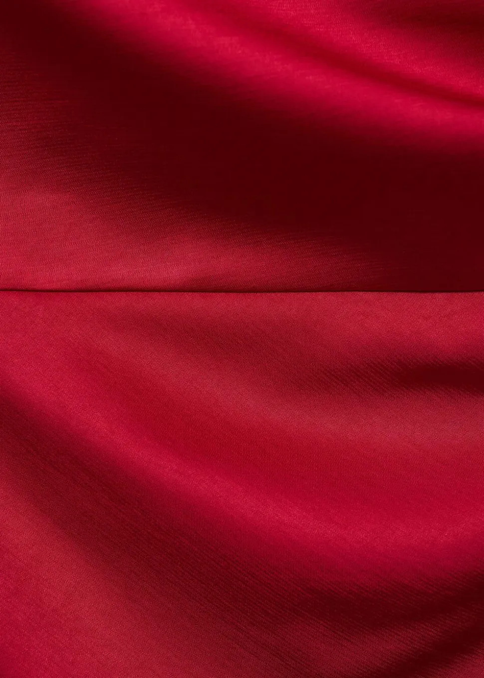 Asymmetrical satin dress with side