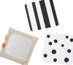 Baby kontrastkortholder Deer friends Sand