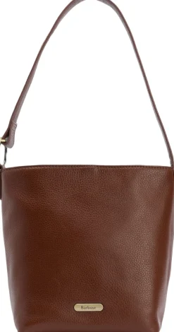 Barbour Cedar Leather Bucket Bag
