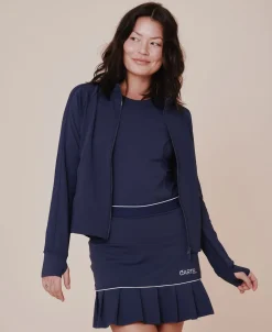 Baseline long sleeve zip jacket - Ocean