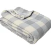 Bedspread 230x260cm blue check