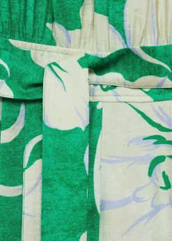 Belt printed jumpsuit