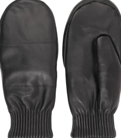 BERGAMO - THICK LEATHER MITTENS W/ FLEECE LINING