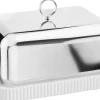 BERNADOTTE BUTTER DISH, PORC & SS
