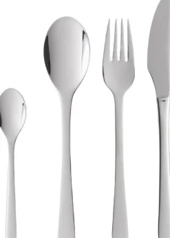 Bestiksæt Steel Line 16 dele Blankt stål