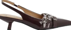BIAKRISTIN Kitten Heel Buckle Faux Leather