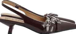 BIAKRISTIN Kitten Heel Buckle Faux Leather
