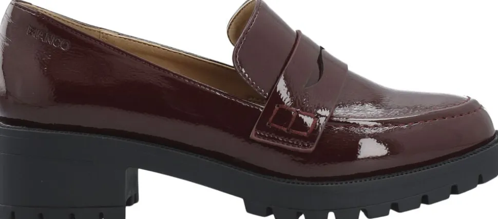 BIAPEARL Simple Penny Loafer Patent Aquarius