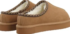 BIASNOW Flatform Binded Slip In Shoe Suede