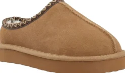BIASNOW Flatform Binded Slip In Shoe Suede