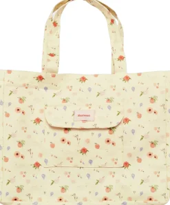 Big Canvas Totebag Roses and Shells