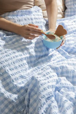 Bæk&Bølge Sengetøj lys blå/hvid 140x200 cm DK