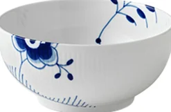 Blå Mega Riflet 110 cl. skål