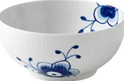 Blå Mega Riflet 73 cl. skål