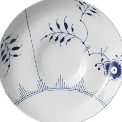 Blå Mega Riflet 34 cm Fad