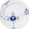 Blå Mega Riflet 27 cm. tallerken