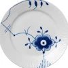 Blå Mega Riflet 19 cm. tallerken