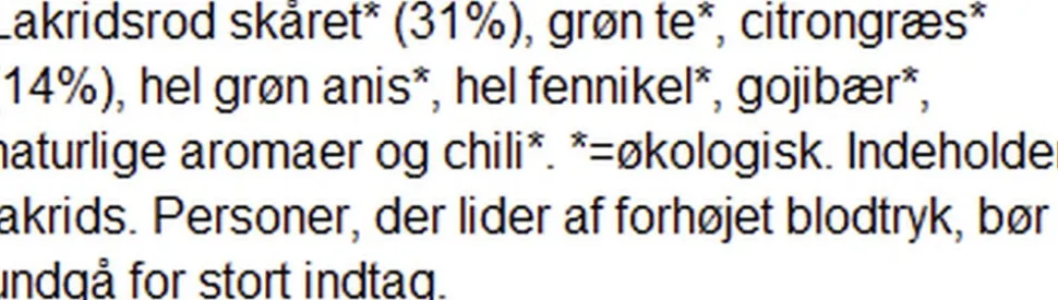 Blodmåne te økologisk 160g