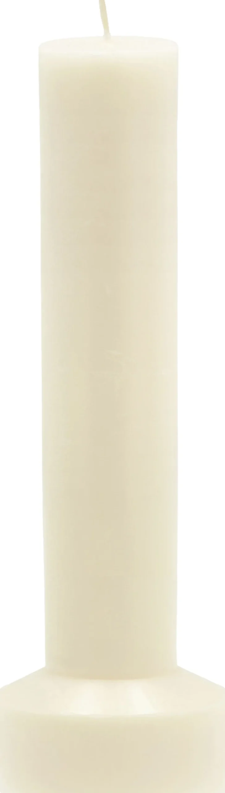 Bloklys Hvils D8 x 23 cm Cream Paraffin/Stearin