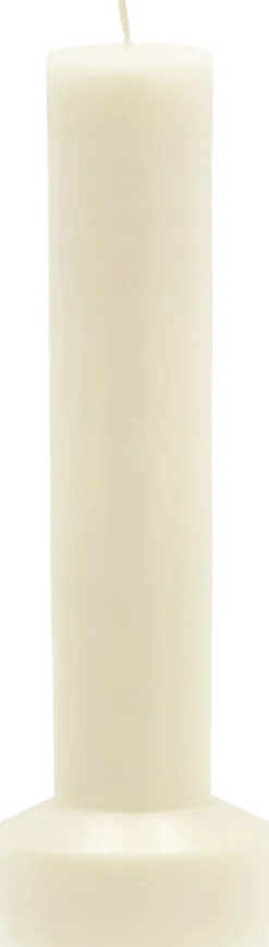 Bloklys Hvils D8 x 23 cm Cream Paraffin/Stearin