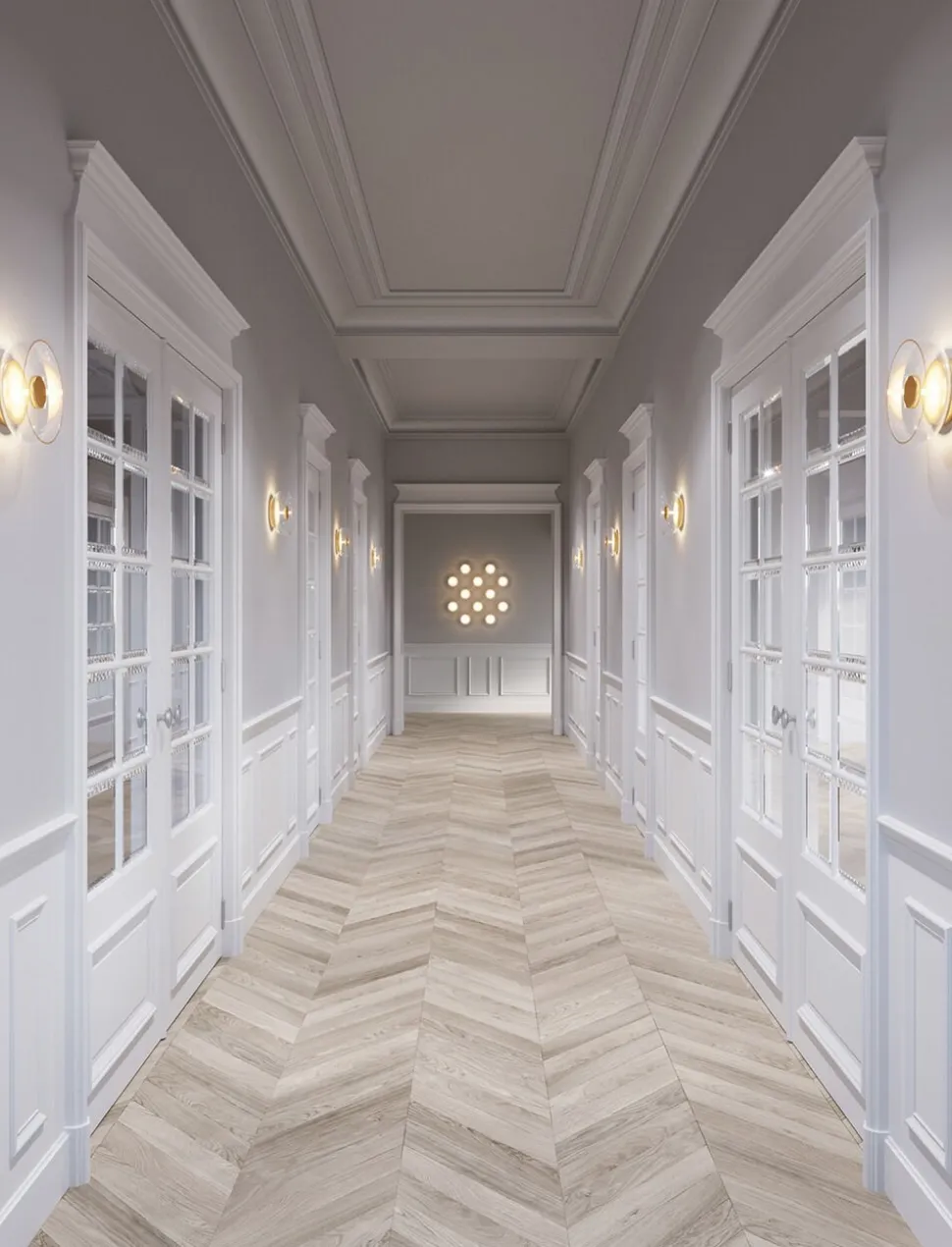 Blossi Wall, nordic gold / clear