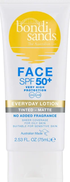 BONDI SANDS SPF 50+ EVERYDAY MATTE TINTED FACE LOTION 75mL