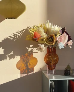 BUBBLE TUBE, LARGE, AMBER/ROSE, 90270A