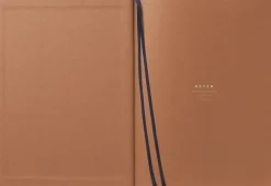 Business Notesbog med dagsplan og mødereferat, lys grå