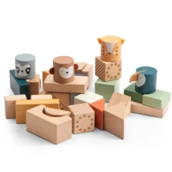 Byggeklodser i træ, Totem, Wildlife animals