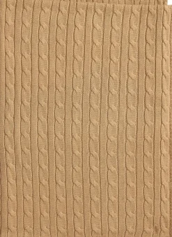 Cable-Knit Cotton Baby Blanket