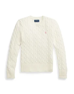 Cable-Knit Cotton Sweater Teens