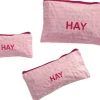 Candy Mono Wash Bag-Flat Set of 3-L
