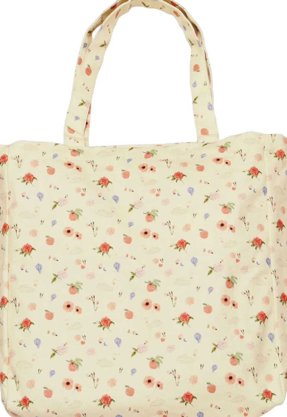 Canvas Totebag Roses and Shells