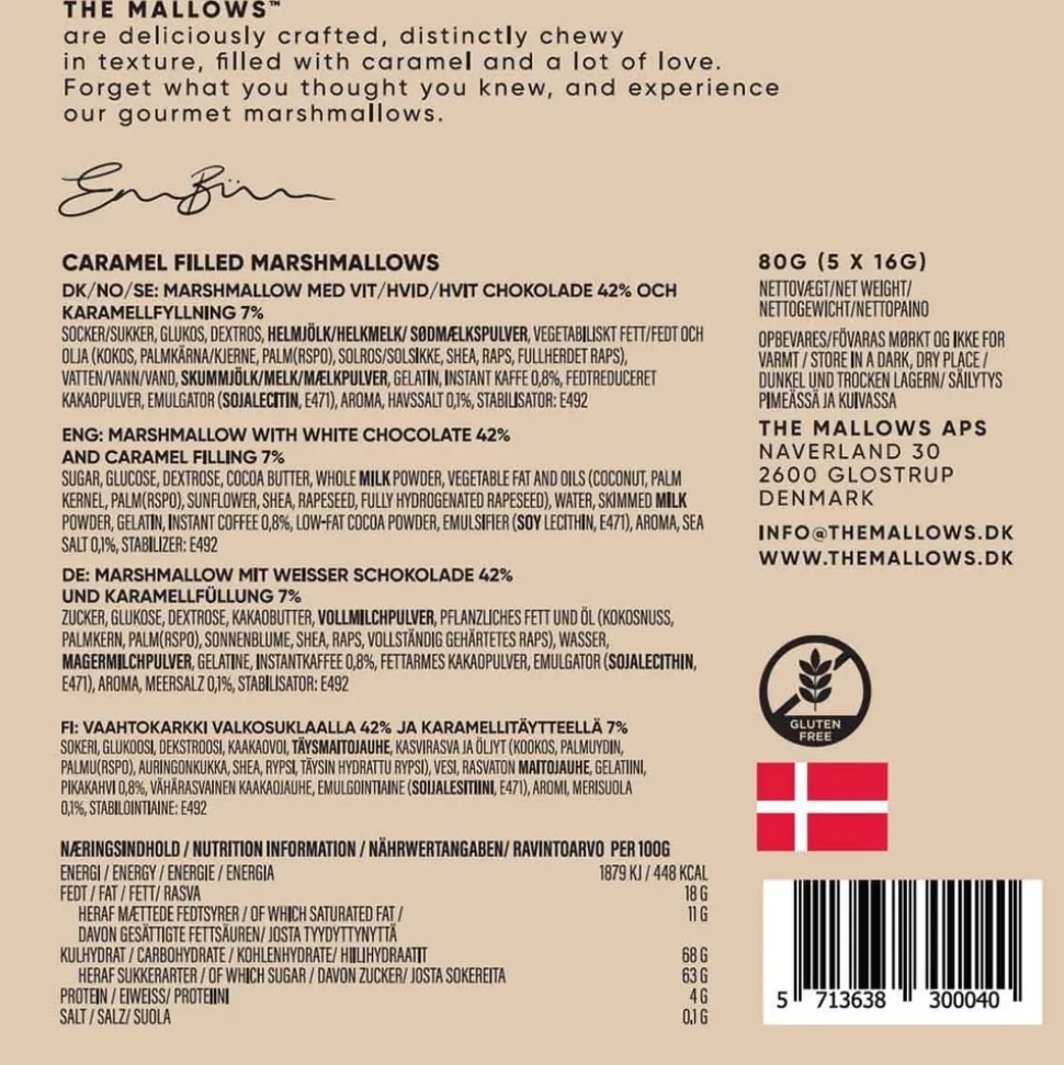 Caramel Filled Mallows + Coffee & White Chocolate