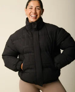 Cartel x Align by Blume puffer bomber jacket - Nero