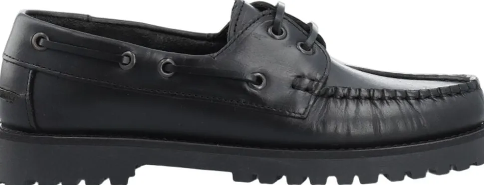 CASLENA Boat Shoe Pull Up Leather