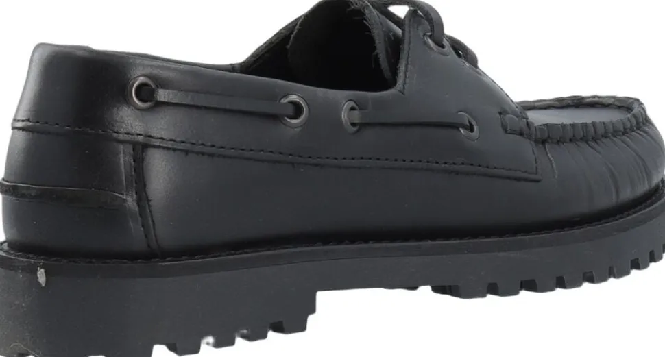 CASLENA Boat Shoe Pull Up Leather